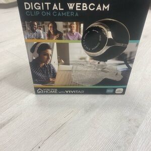 Vivitar Black Clip-On Digital Webcam